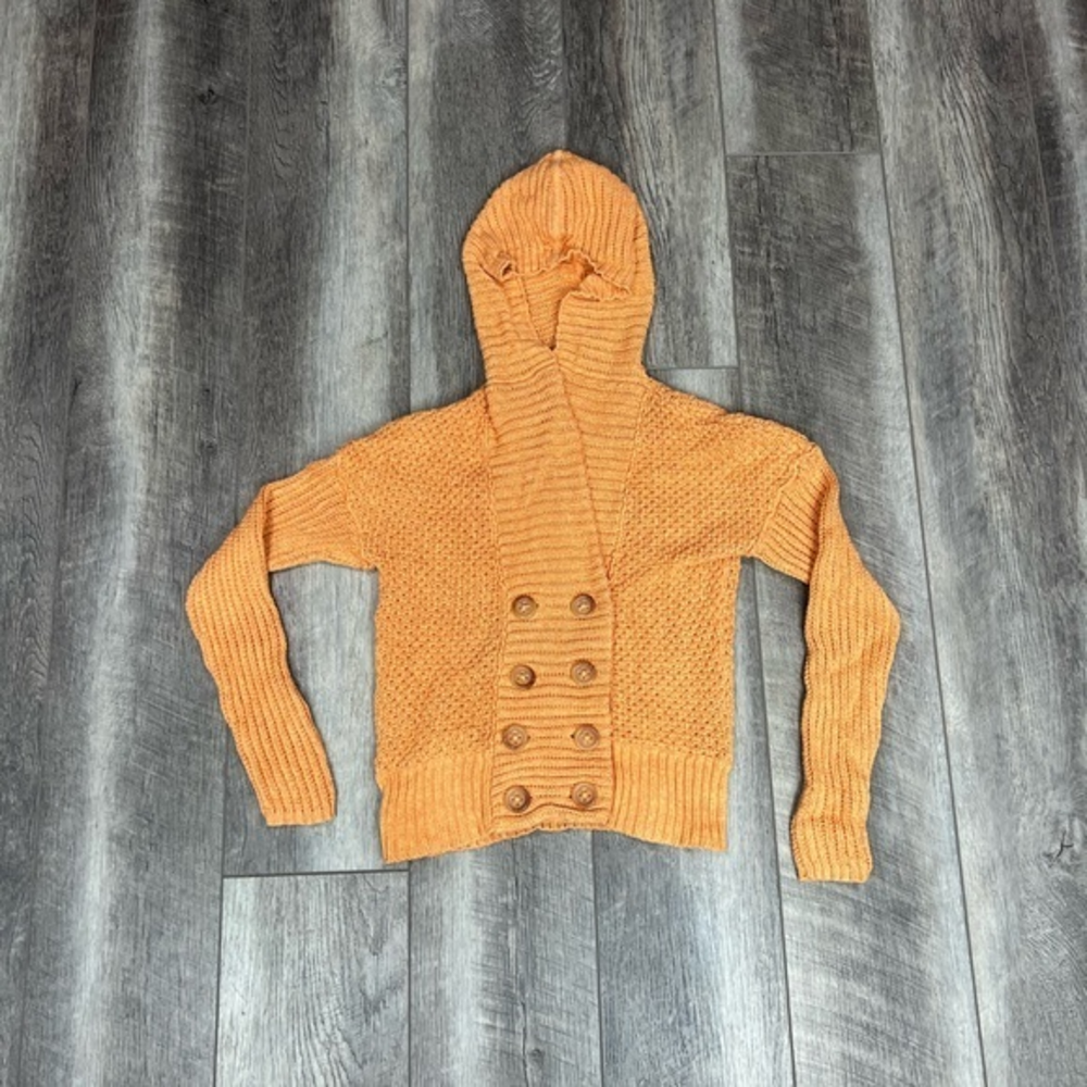 Magaschoni Orange Knit Cardigan